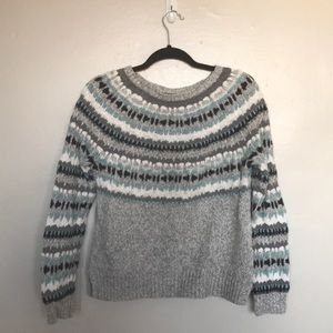 LOFT Rib Trim Sweater